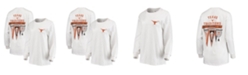 Pressbox Women's White Texas Longhorns Traditions Pennant Long Sleeve T-shirt